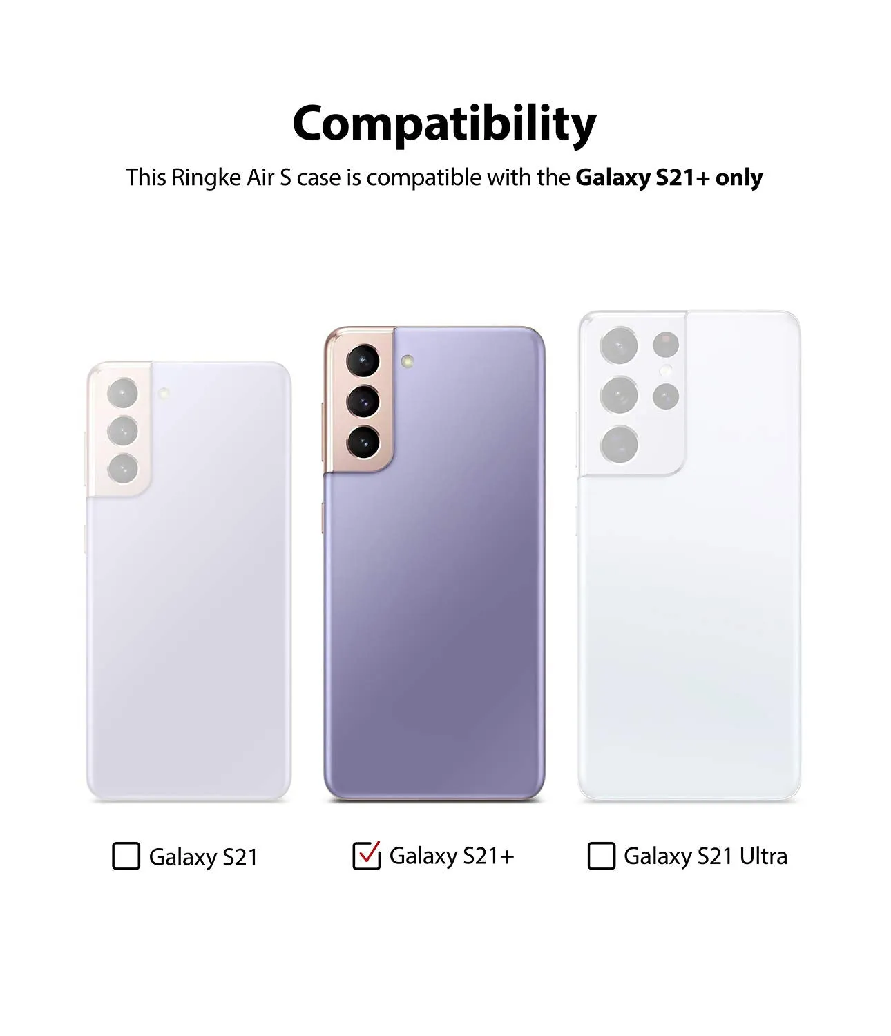 Samsung Galaxy S21 Plus Back Cover Case | Air S - Lavender Gray