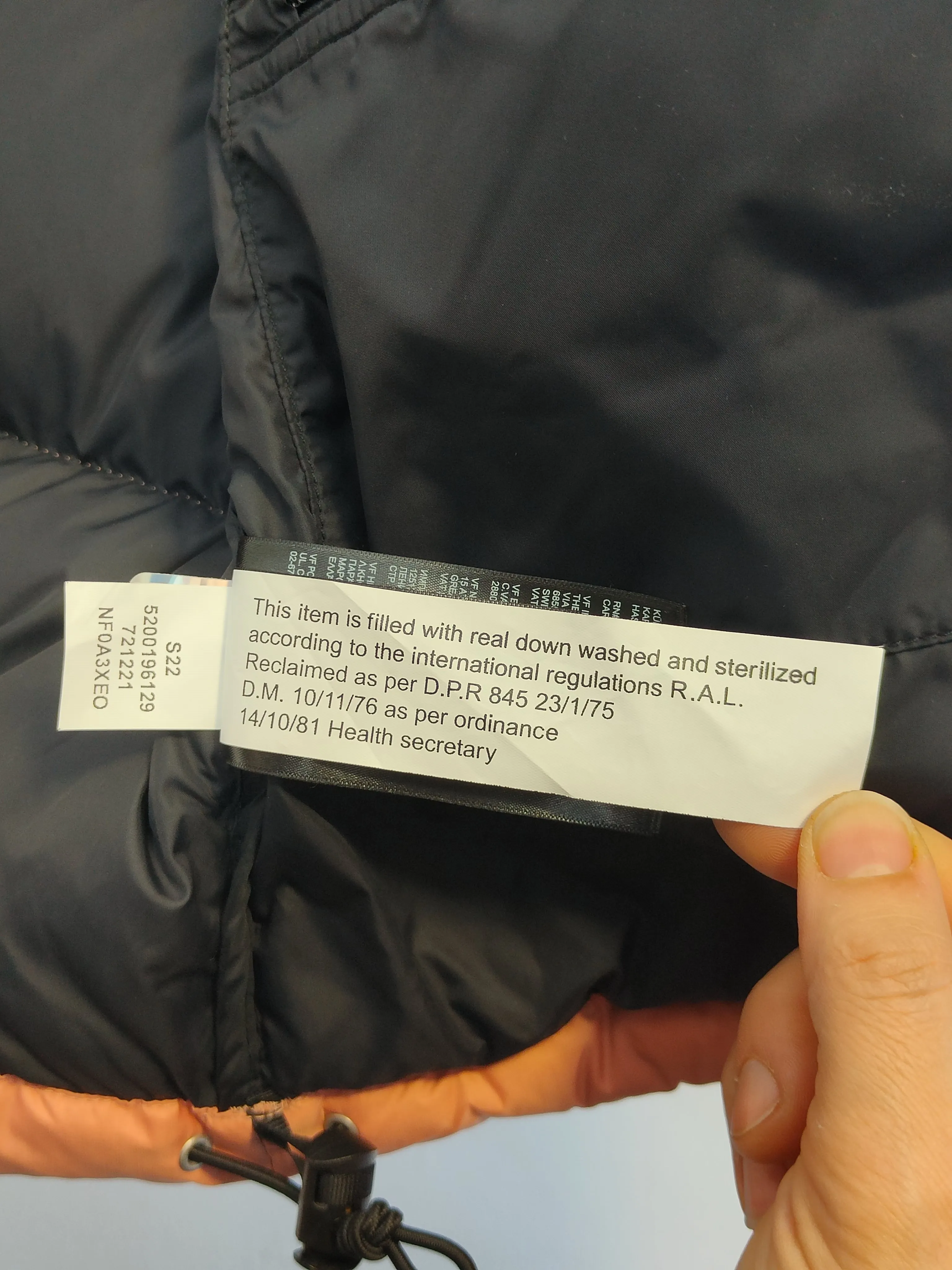The North Face 1996 Retro Nuptse Down Puffer Jacket in Pink S