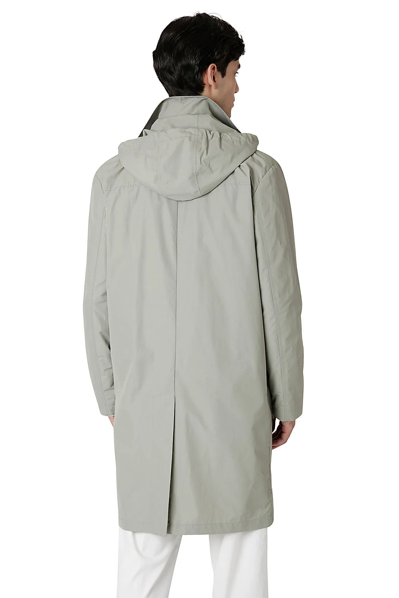 TRENCH COAT WITH DETACHABLE HOOD
