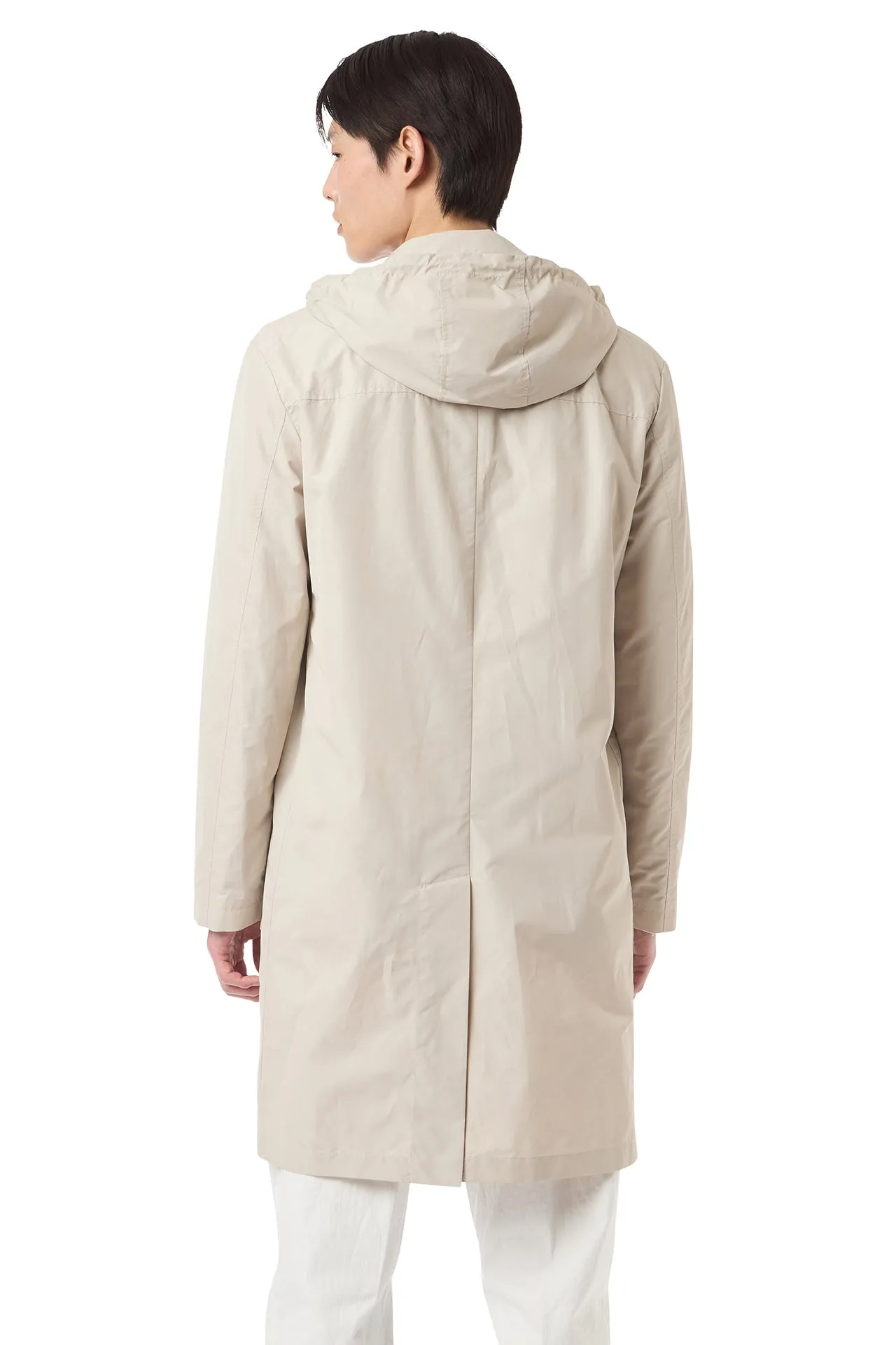 TRENCH COAT WITH DETACHABLE HOOD