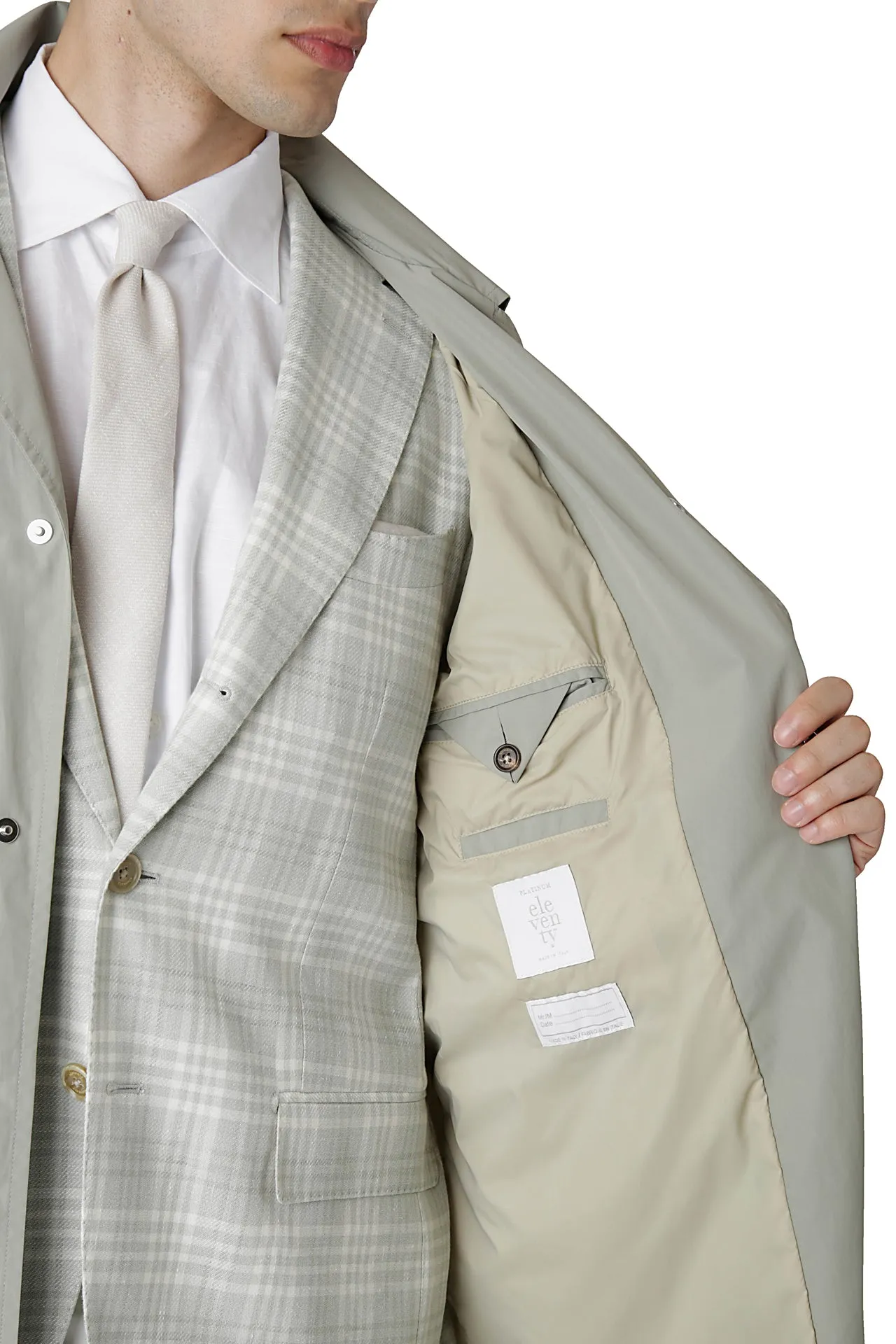 TRENCH COAT WITH DETACHABLE HOOD
