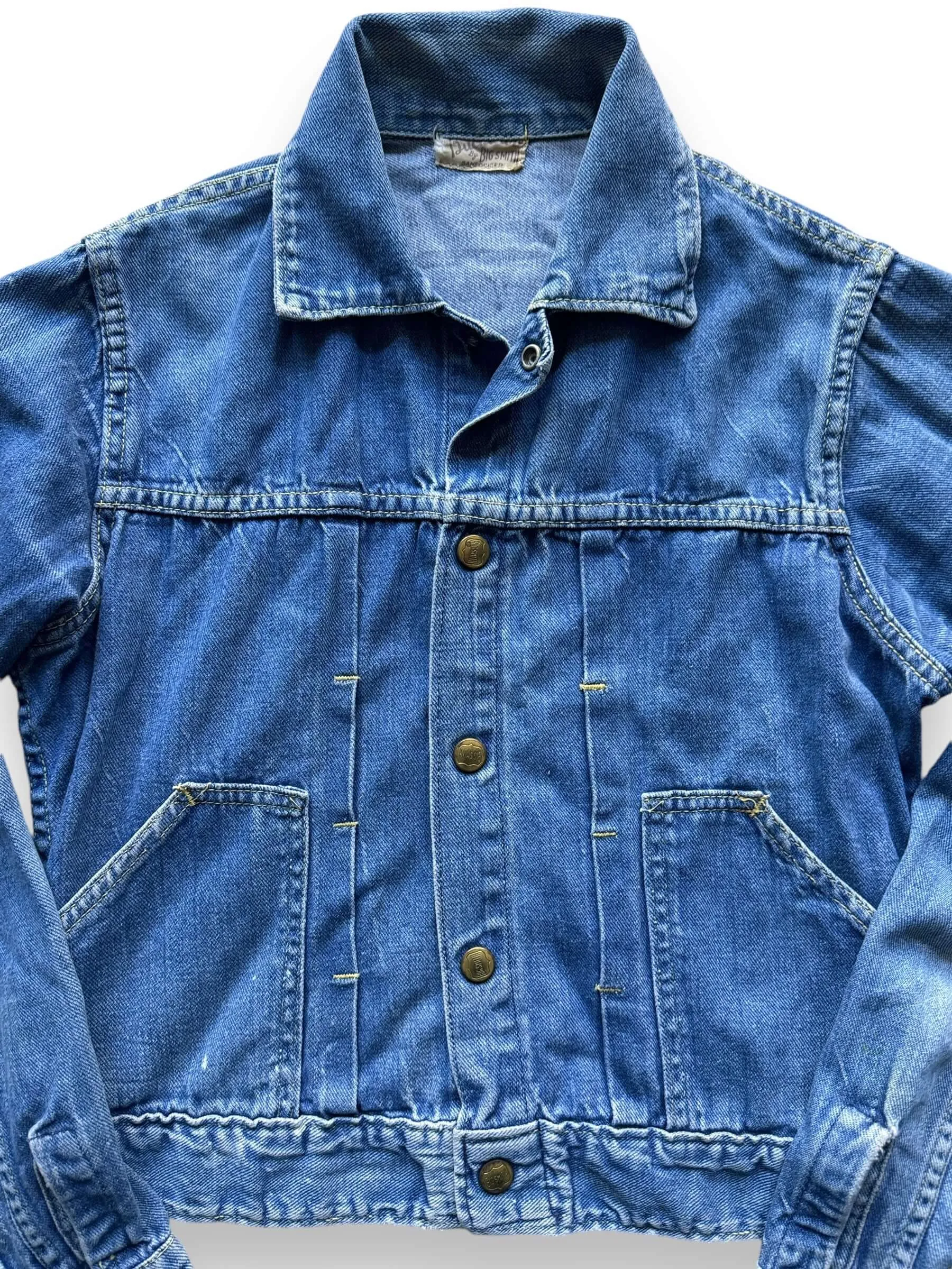 Vintage Buckaroo by Big Smith Pleated Denim Jacket SZ XS
