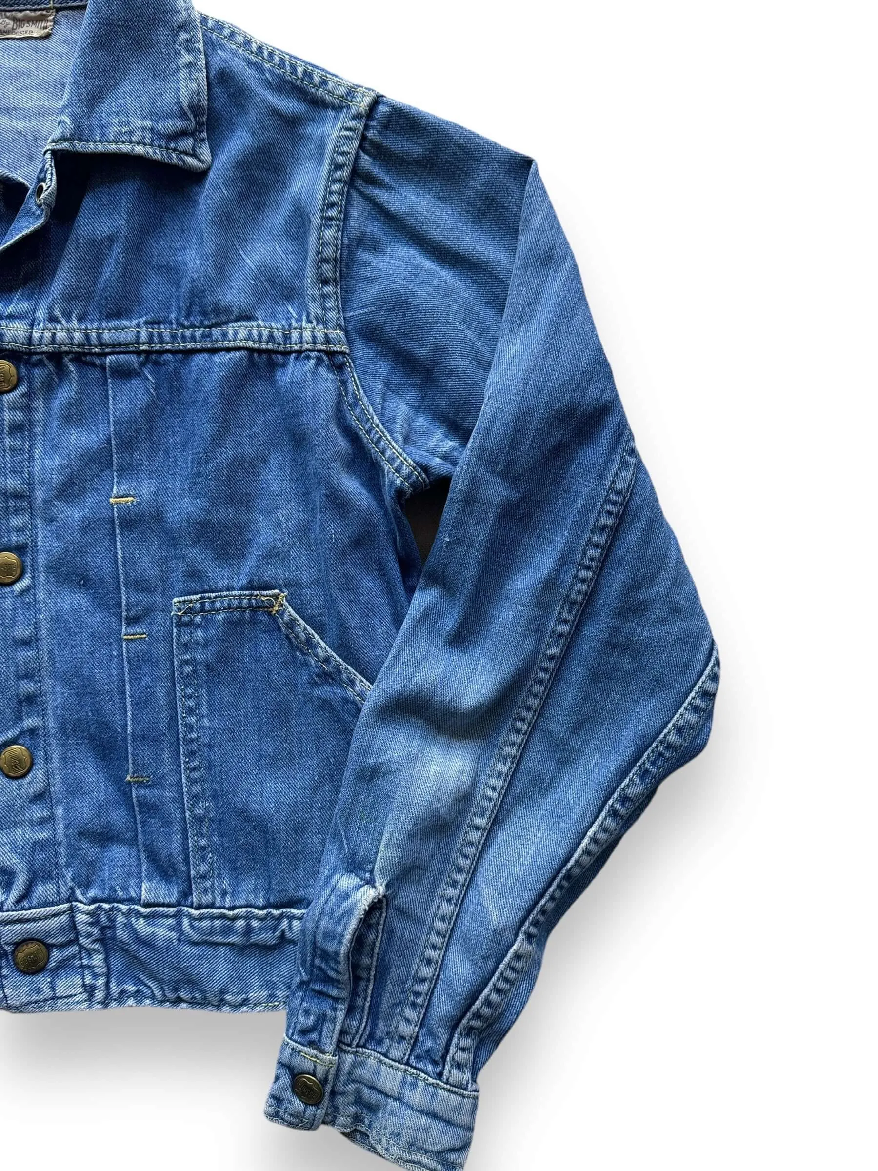 Vintage Buckaroo by Big Smith Pleated Denim Jacket SZ XS