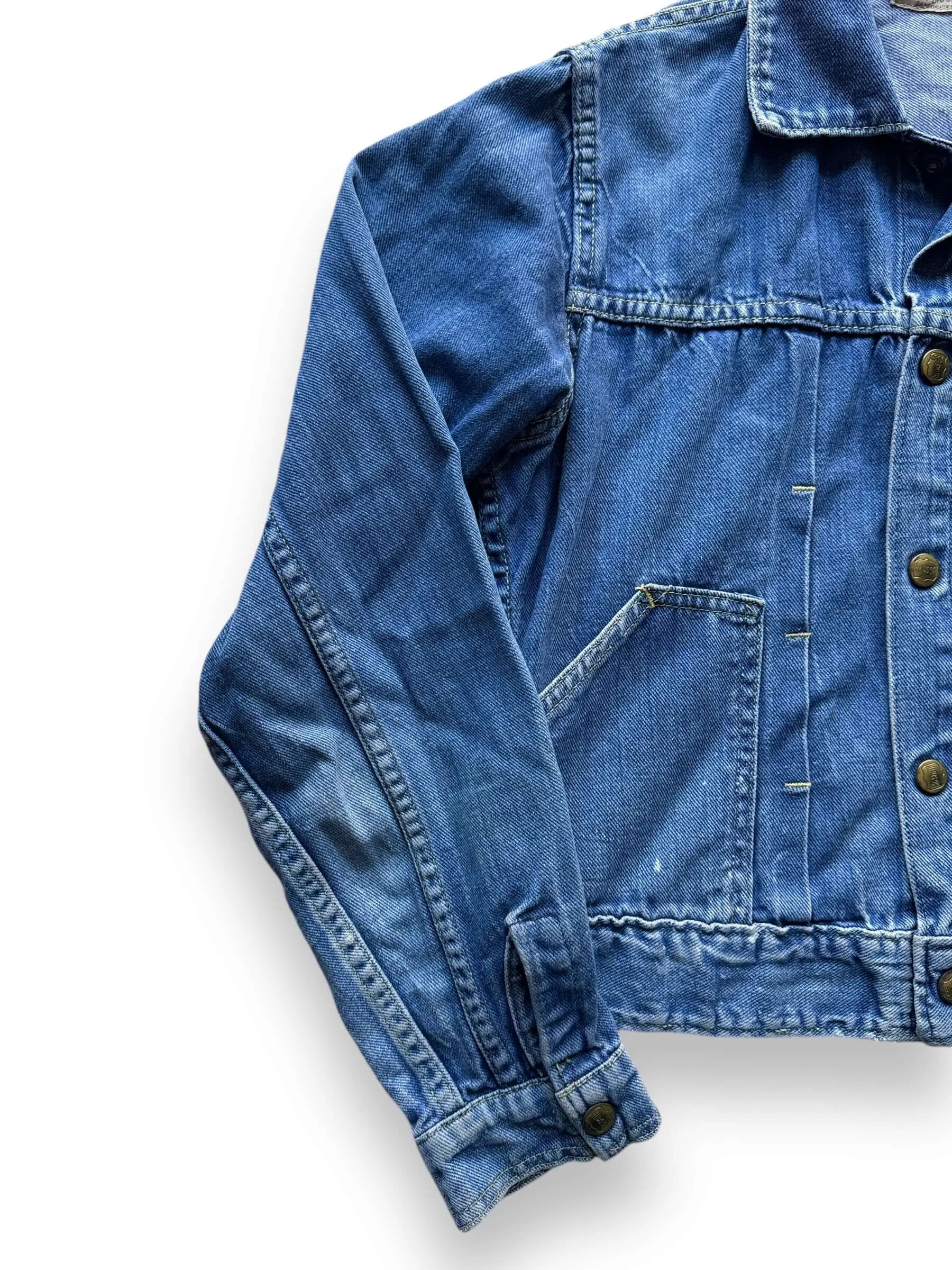 Vintage Buckaroo by Big Smith Pleated Denim Jacket SZ XS