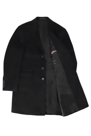 Vistula Black Cashmere Overcoat Wool Coat Single Breasted