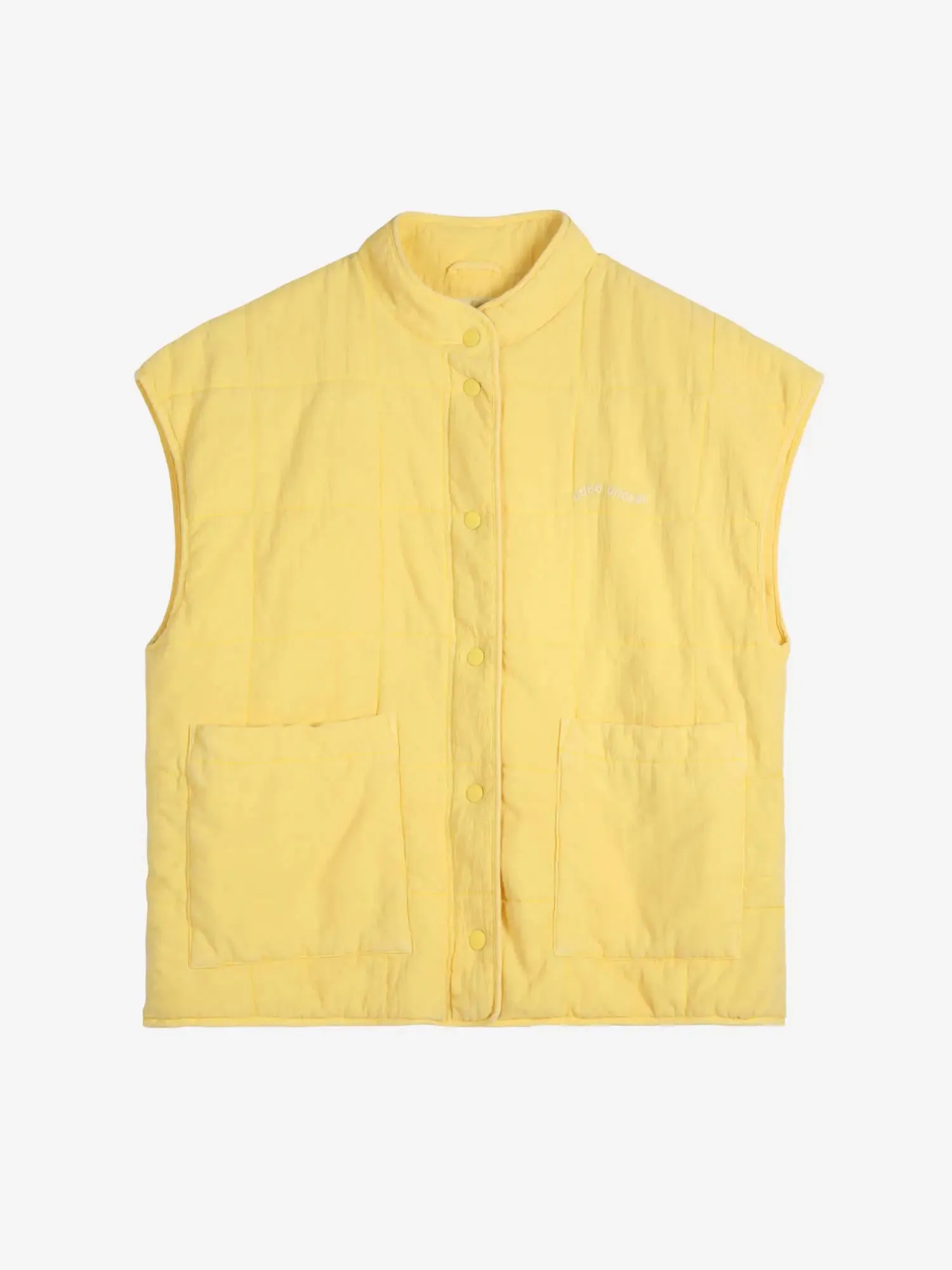 Washed cotton vest