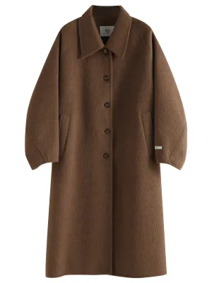 Wool Camel Overcoat | LOUISA