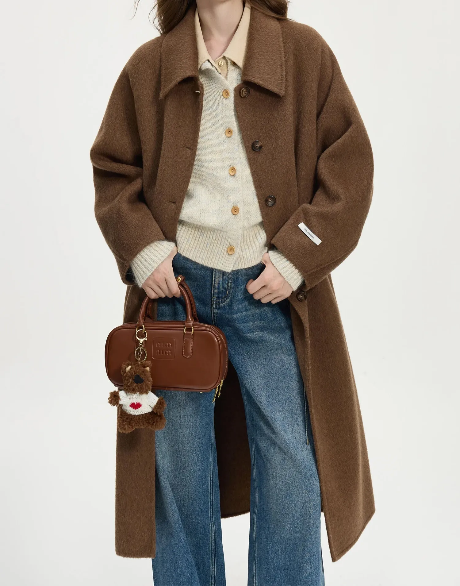 Wool Camel Overcoat | LOUISA