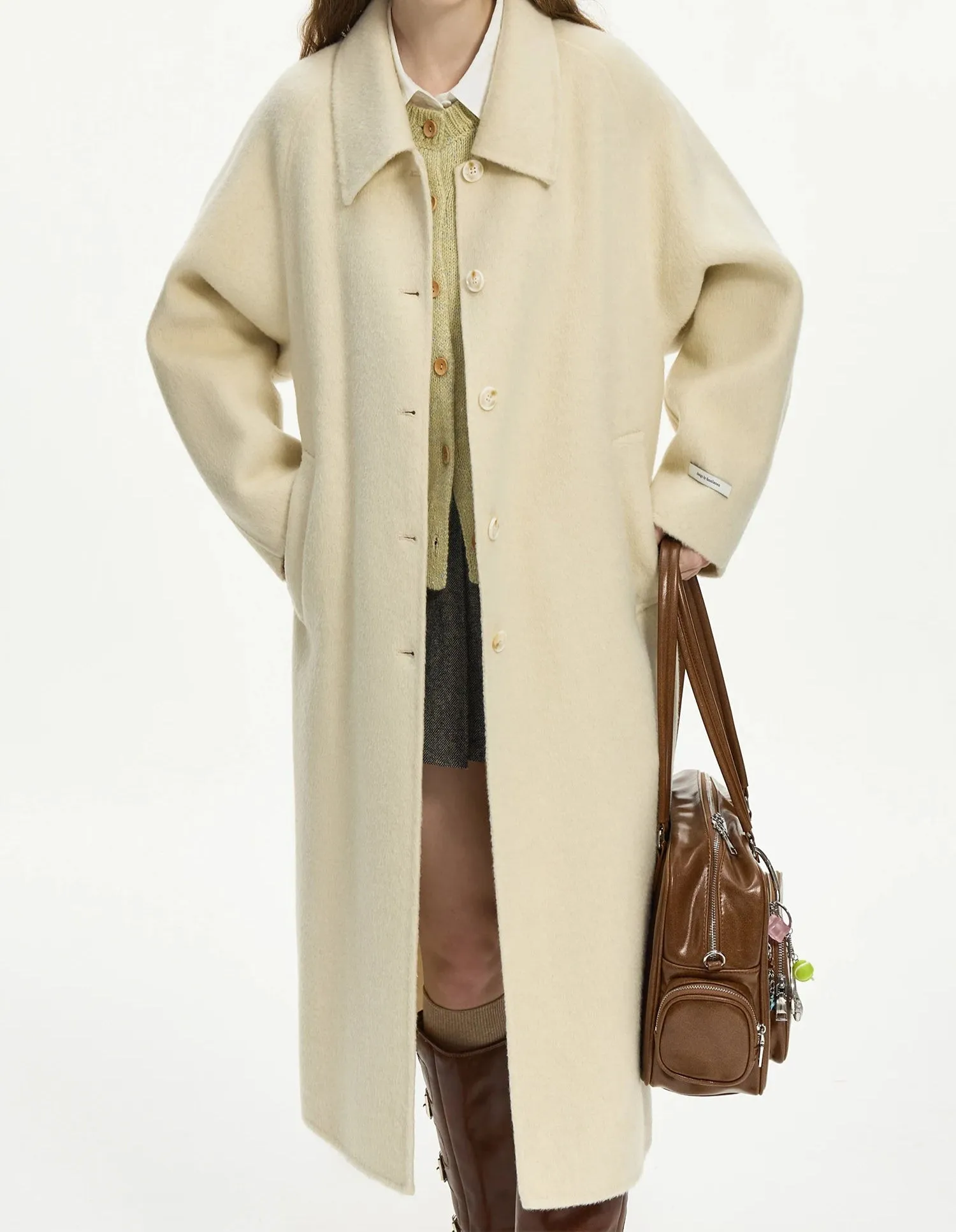 Wool Camel Overcoat | LOUISA