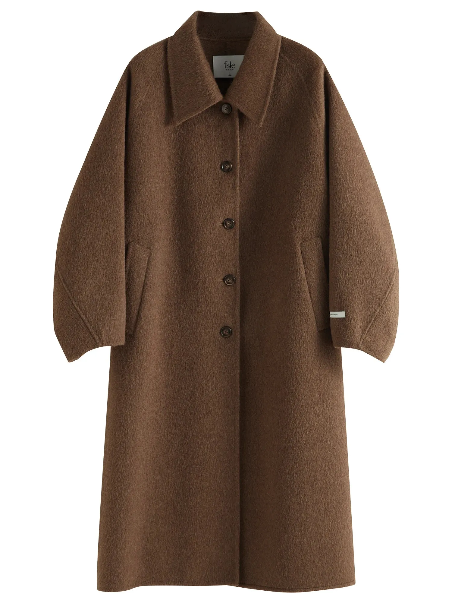 Wool Camel Overcoat | LOUISA